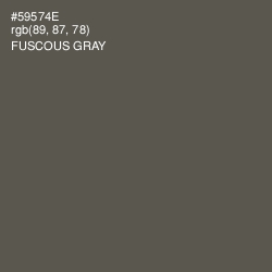 #59574E - Fuscous Gray Color Image